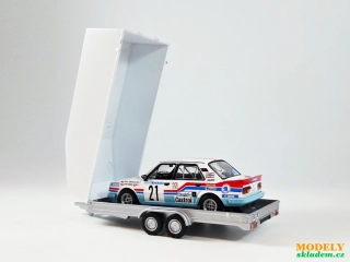 přívěs dvouosý krytý 1:43 Altaya